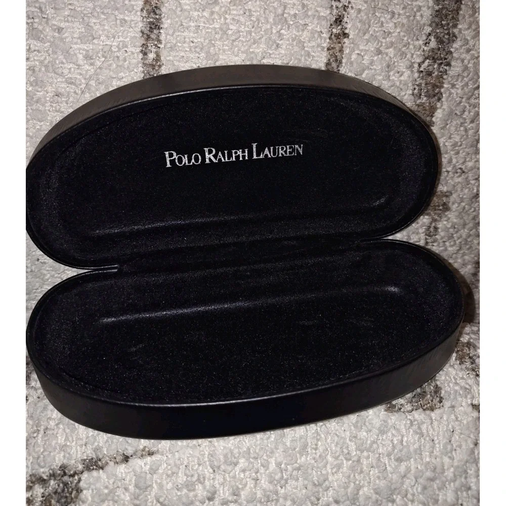 Polo Ralph Lauren Eyeglass Sunglasses Case Black Hard Shell Clamshell